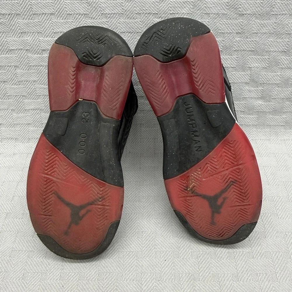 Jordan‎ Shoes Boys Size 7 Black Patent Leather Slip On Padded Lined CD6123-001